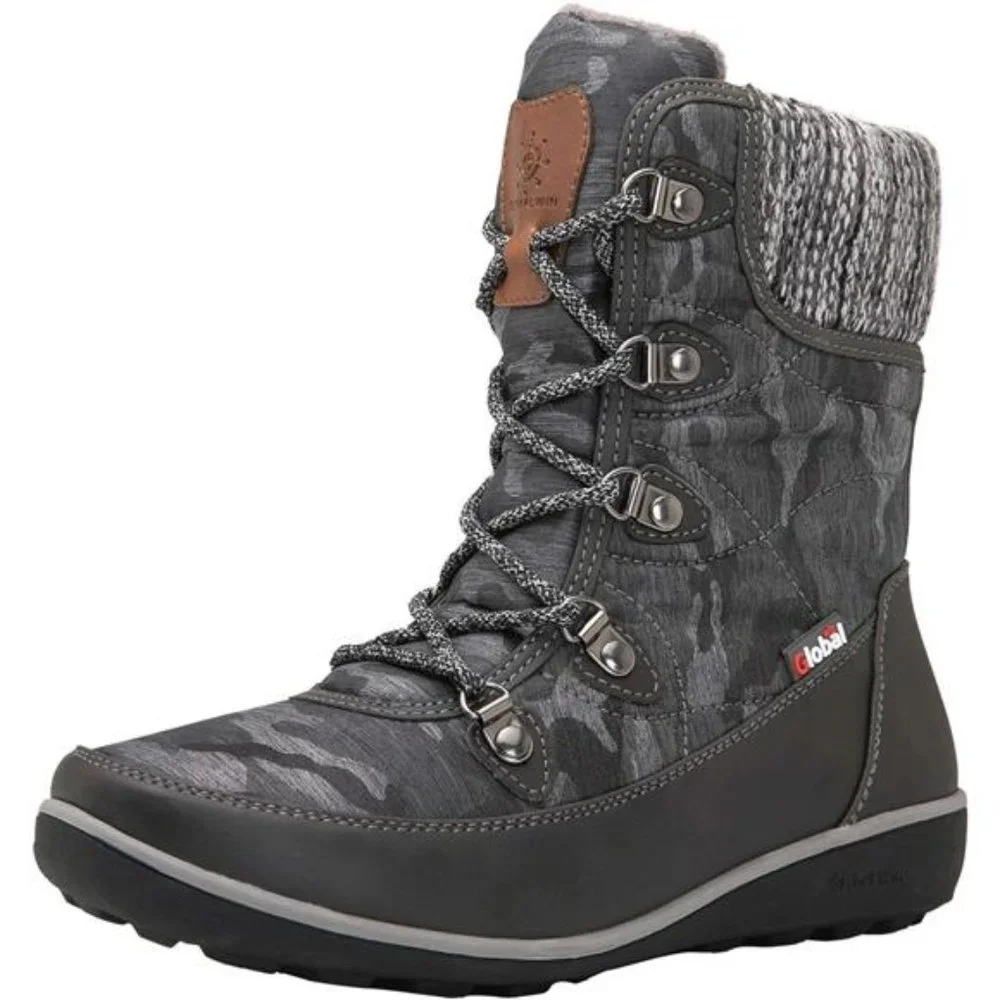 Women's Snow Boots Insulated Waterproof Winter Boots Warm Fur Lined Booties - Picture 1 of 5